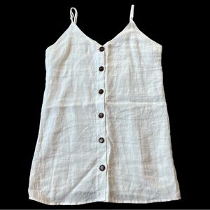 IMPECABLE PIG:  Boutique White Button-Down Dress